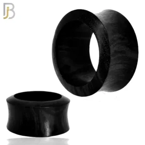 Black Areng Organic Wood Tunnel Flare Plugs