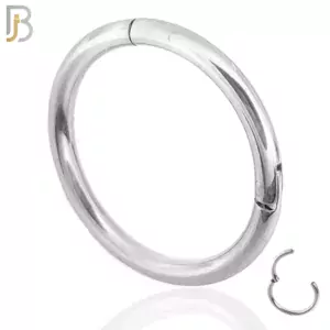 Thickness Surgical Steel Hinged Hoops Plain