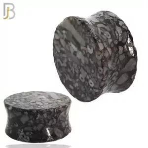 Turritella Agate Double Flare Plug