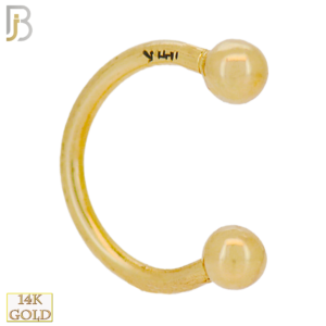 14k Solid Gold Horseshoe Plain Design