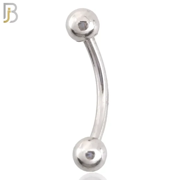Surgical Steel Curved Plain Barbell Screw