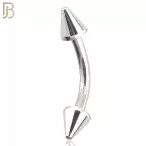 Surgical Steel Curved Plain Barbell Screw