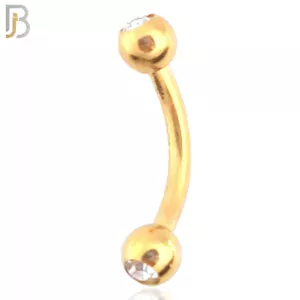Screw Ball with Zircon External Threaded