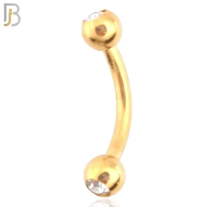Screw Ball with Zircon External Threaded
