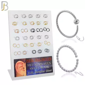 Twisted Hoops Seamless Pack of 30