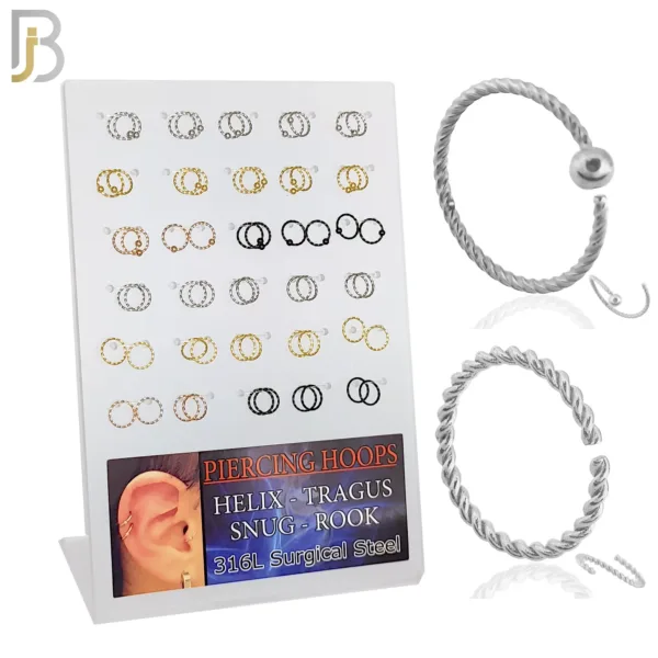 Twisted Hoops Seamless Pack of 30