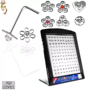 Sterling Silver Nose Stud "L Shape"