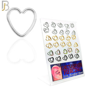 Plain Heart Hoops Piercing
