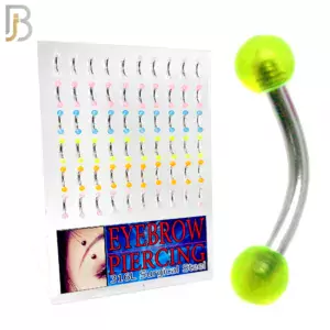 Barbell External Threaded Glow in the Dark