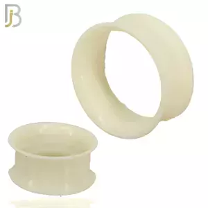 Skin Color Soft Silicone Tunnel Double Flare Plugs