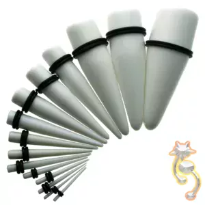 EX1W - White Color Acrylic Expander Sold as Pair