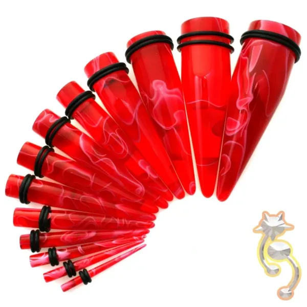 EX3 - (CLOSEOUT) Acrylic Marble  Expander/Taper Oring Sold as Pair