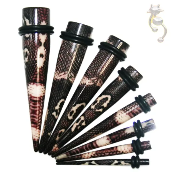 EX8 - (CLOSEOUT) Acrylic Design Print Expander/Taper Oring Sold as Pair