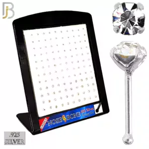 Nose Bone Round Zircon Prong Setting
