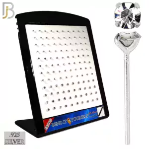 Nose Stud "Bend It Yourself" Round Zircon