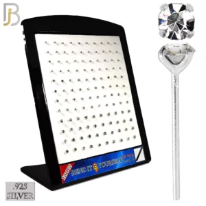 Nose Stud "Bend It Yourself" Round Zircon