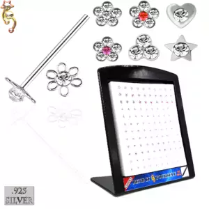 925 Sterling Silver Nose Stud Bend it Yourself