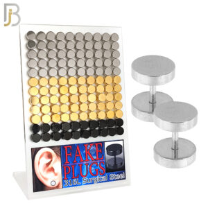 Surgical Steel Plain Fake Plugs
