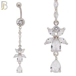 Dangling Flower with Teardrop Design