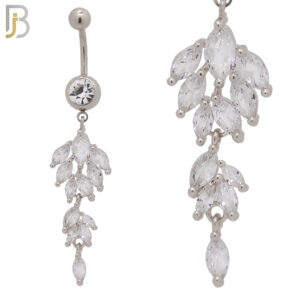 Dangling Leaves Design Belly Ring