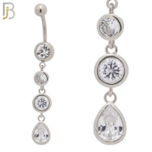 Dangling Bezel Round and Teardrop Design