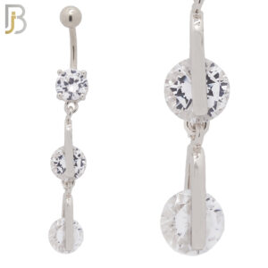 Dangling Round Zircon Design Belly