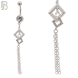 Dangling Diamond Shape with Chain Design