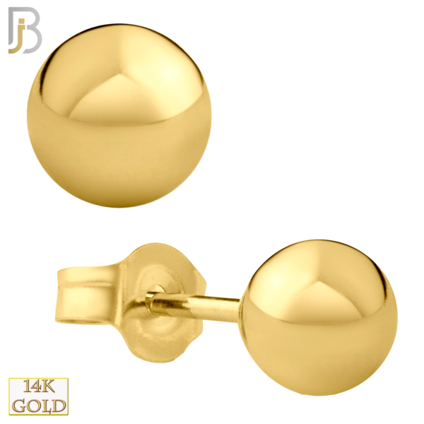 14k Yellow Gold Push Back