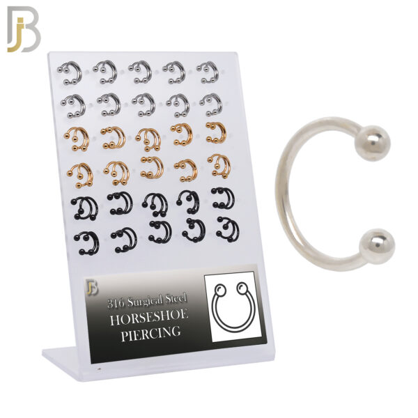 Surgical Steel Horseshoe External Threaded