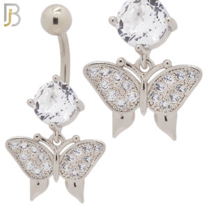 Dangling Butterfly Zircon Design