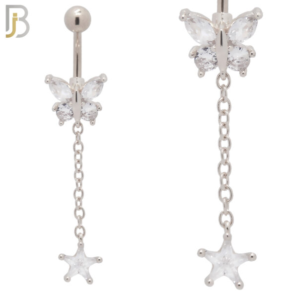 Dangling Star Design Belly Ring
