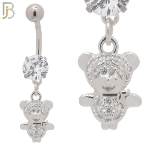 Dangling Teddy Bear with CZ