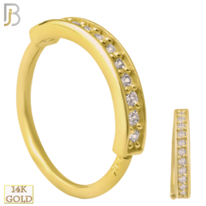 CZ Stone Hoop Piercing