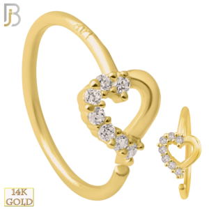Multi CZ Half Around Hoop Piercing