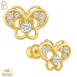 CZ Screw Back Stud Earrings