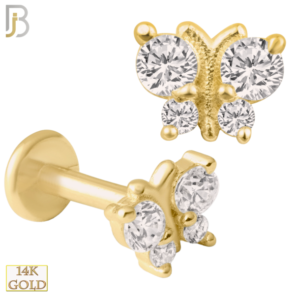 14k Yellow Gold Butterfly