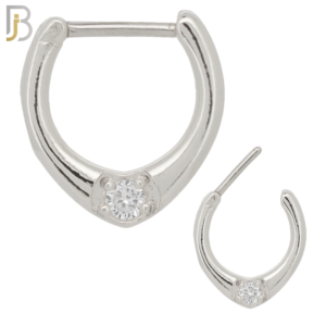Surgical Steel Single Zircon