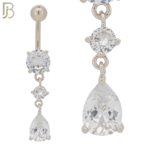 Round Zircon with Dangling Pear
