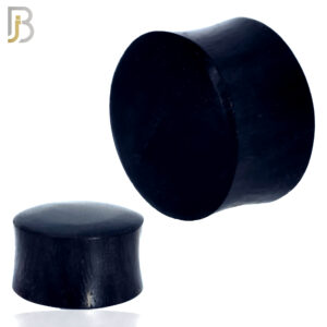 Black Areng Organic Wood Solid Flare Plugs