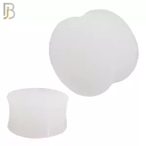 Clear Color Solid Silicone Double Flare