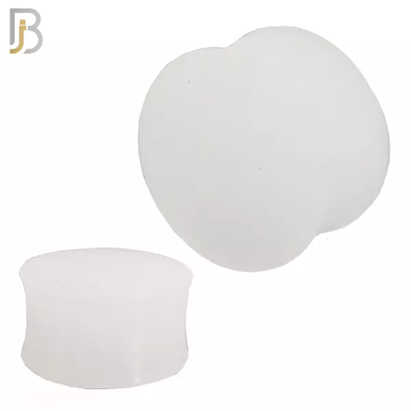 Clear Color Solid Silicone Double Flare