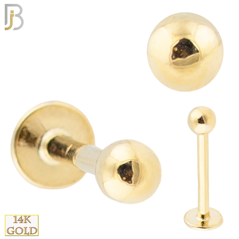 14k Solid Gold 18g Thickness
