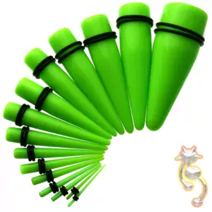 EX1G - Green Color Acrylic Expander Sold as Pair