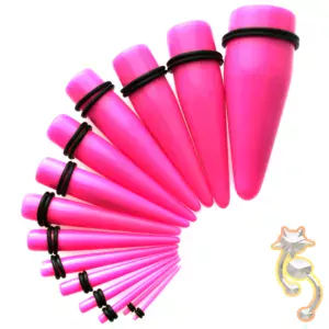EX1P - Pink Color Acrylic Expander Sold as Pair