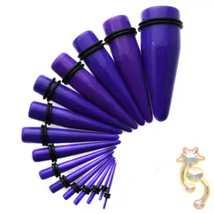 EX1PP - Purple Color Acrylic Expander Sold as Pair