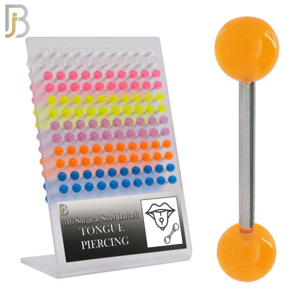 Barbell with Glow in the Dark Acrylic Ball