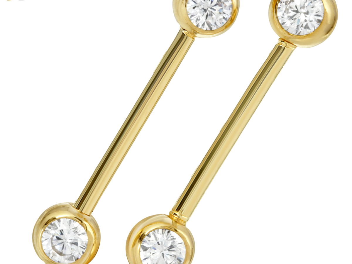 sphere pierce 01 2粒 K18 K18 round pierce S | LORO official online store