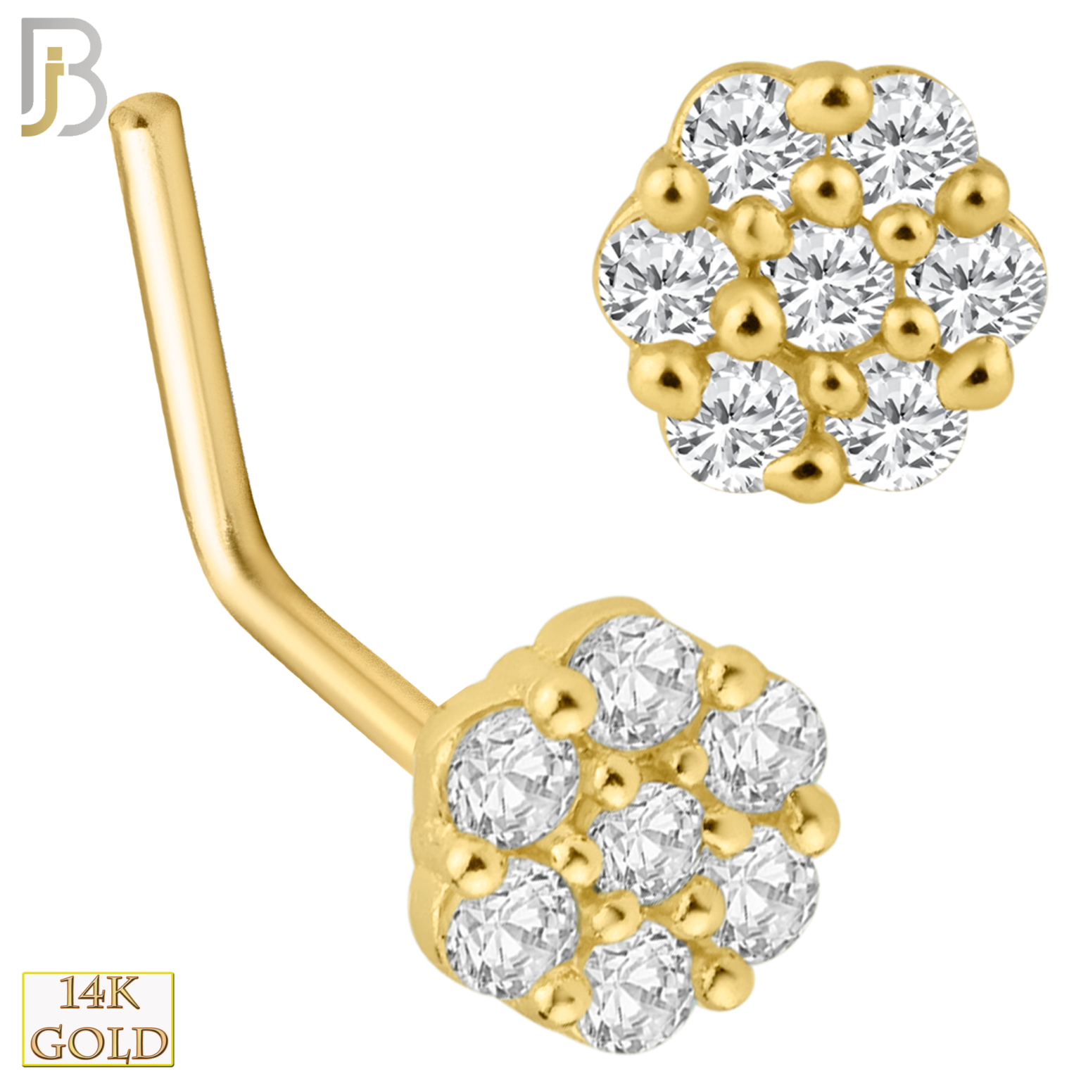 14k Nose Screw, Nose Ring, Nose Piercing, Real Gold, Wholesales