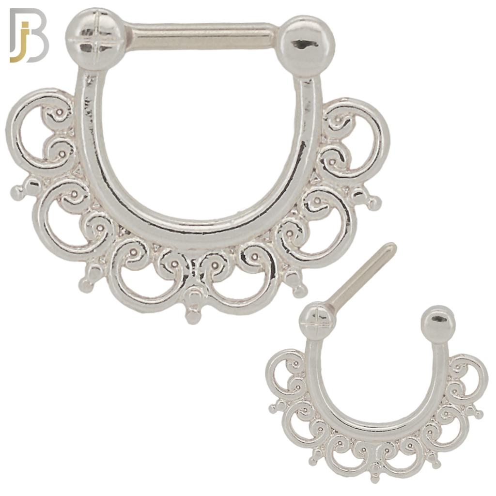 316 Stainless Steel Septum Clicker Nose Rings Body Jewelz
