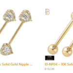 Gold Nipple Rings Body Jewelry - The Art of High Quality